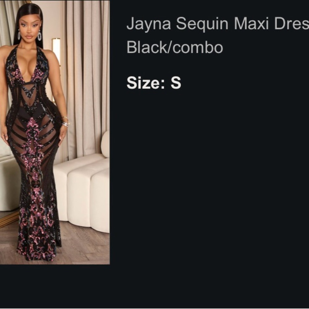 Sequin Maxi Dress